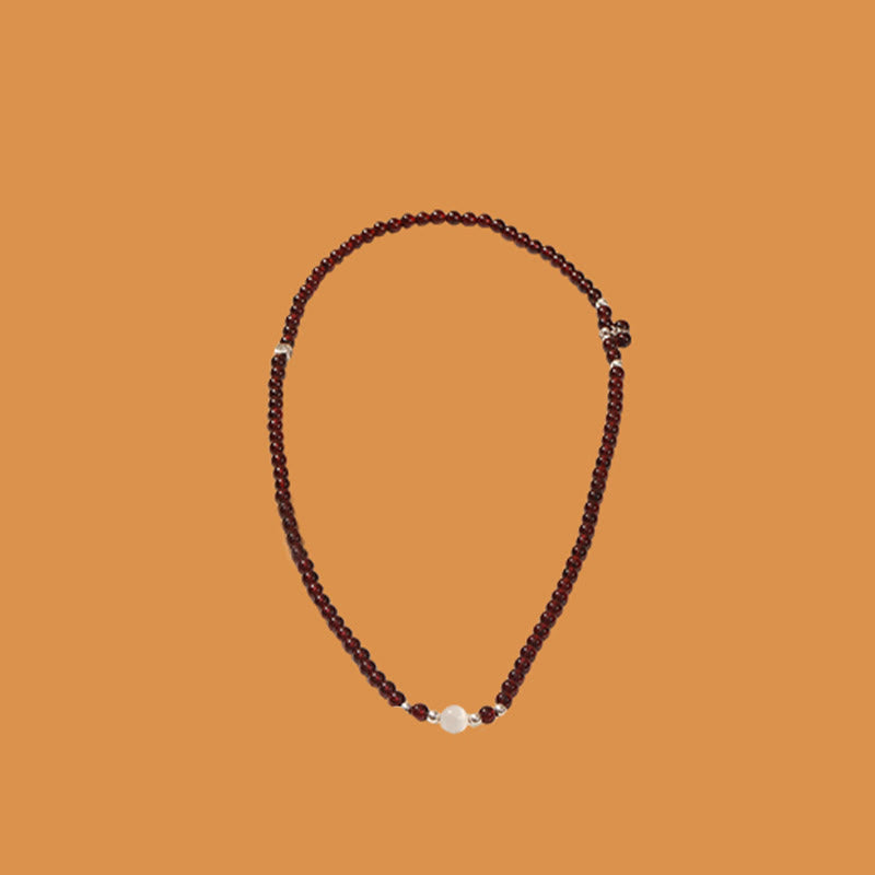 Pulsera de triple vuelta con protección para ojos de gato, granate natural, plata de ley 925 con Buddha Stones - image 13