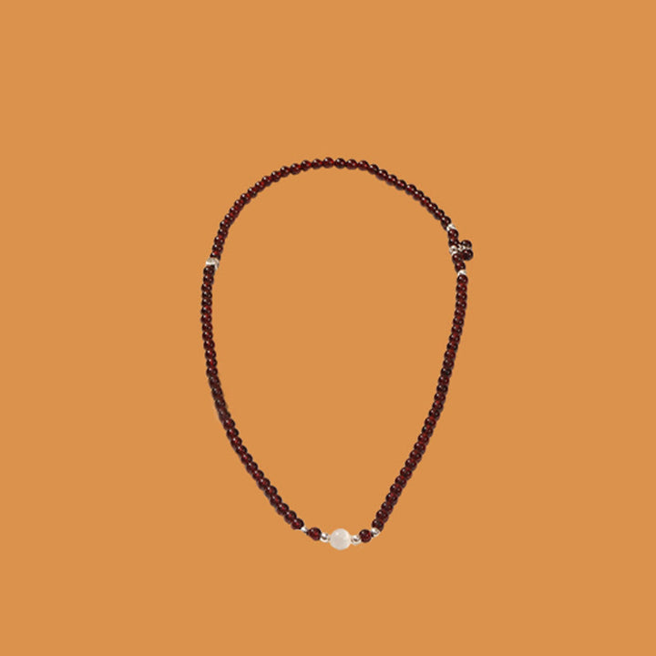 Pulsera de triple vuelta con protección para ojos de gato, granate natural, plata de ley 925 con Buddha Stones - image 13