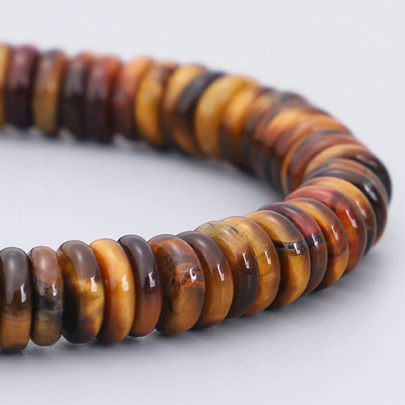 Pulsera de poder de protección Om Mani Padme Hum de ojo de tigre tibetano