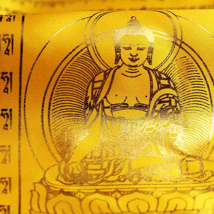 Bandera tibetana de oración al aire libre, 5 colores, caballo de viento, Buda, escrituras propicias