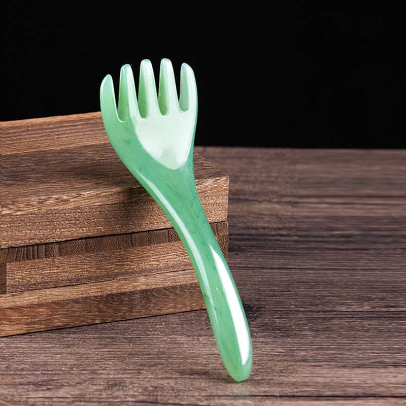 Juego de herramientas de peine de masaje Gua Sha de resina