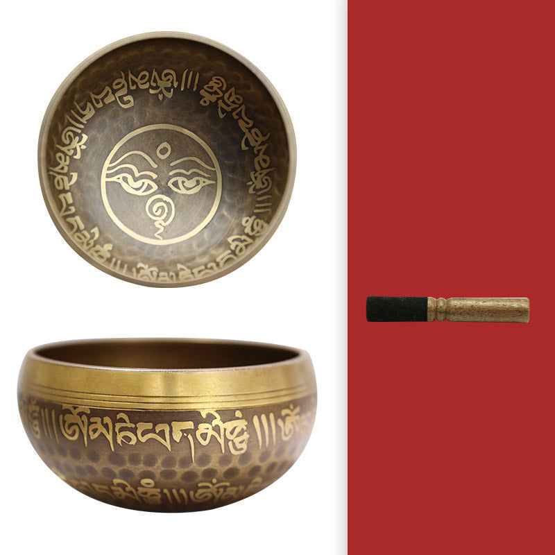 Cuenco de sonido tibetano hecho a mano para yoga y meditación, juego de cuencos tibetanos