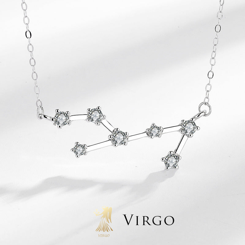 Colgante de plata de ley 925 con Buddha Stones , 12 constelaciones del zodíaco, astrología, bendición - Virgo - image 24