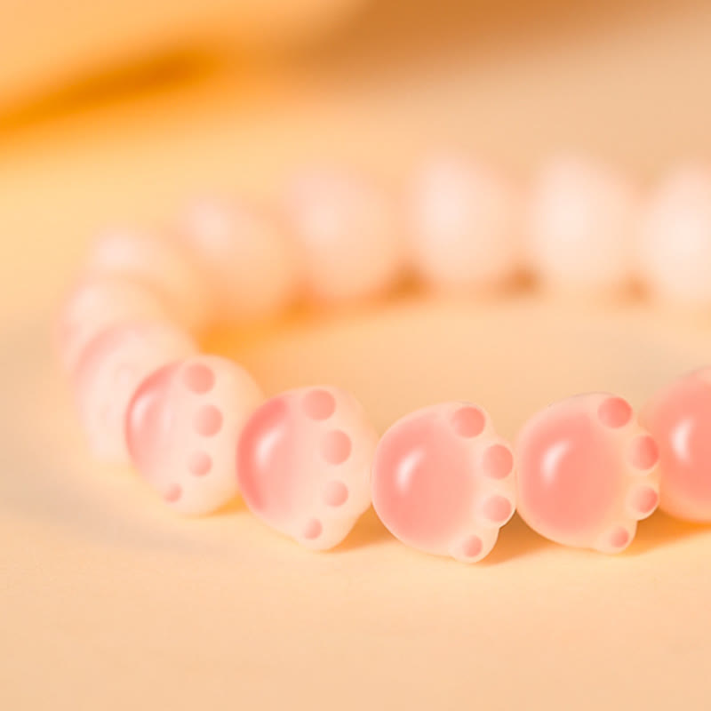 Pulsera de la paz con Buddha Stones, semillas naturales de Bodhi, pata encantadora, pata de gato de la suerte - image 15