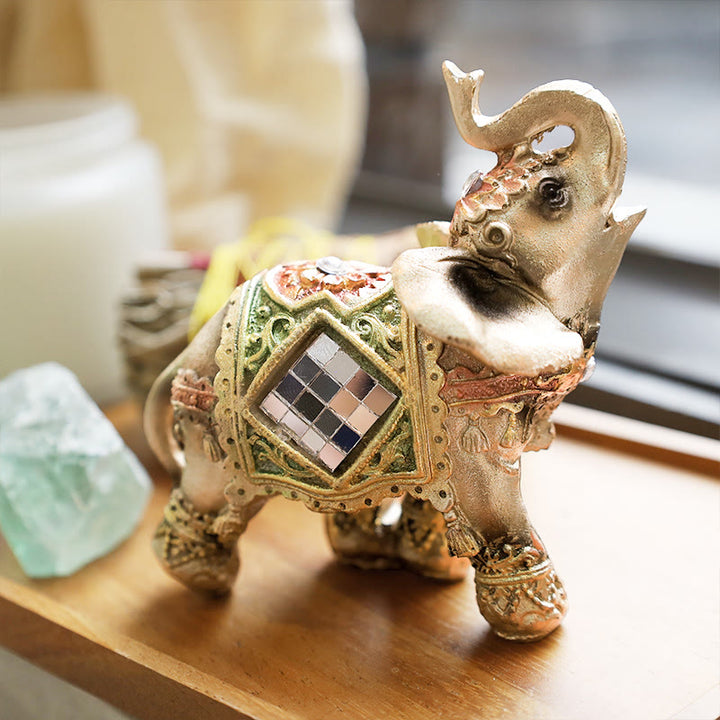 Estatua de elefante verde Feng Shui de la suerte, Buddha Stones , escultura, estatuilla de riqueza, regalo, decoración del hogar - Pequeño - image 1