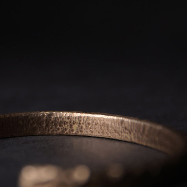 Brazalete de cobre con diseño simple de Buddha Stones