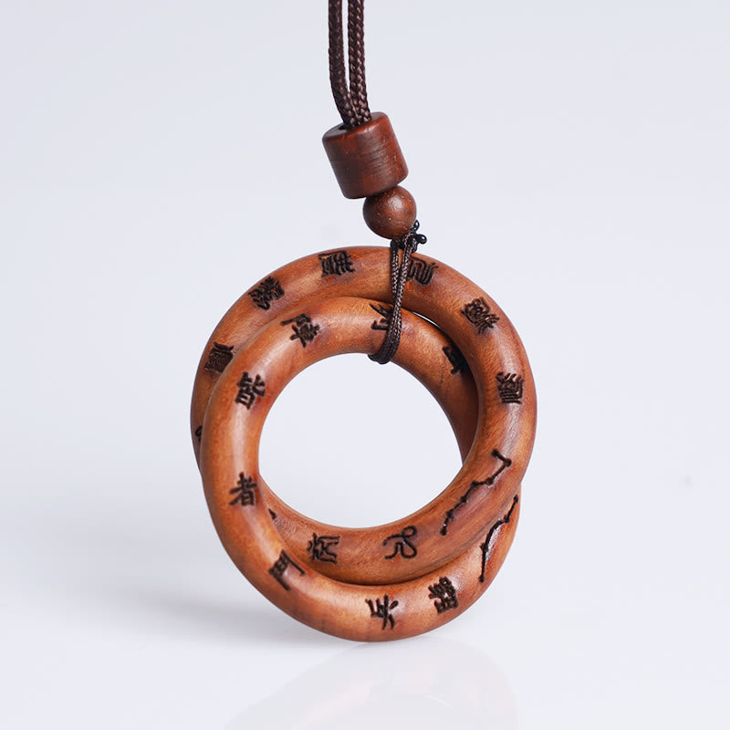 Buddha Stones, relámpago, madera de azufaifa, anillo taoísta Yin Yang, círculo Qiankun, Leizu, tabú, colgante de collar de la suerte