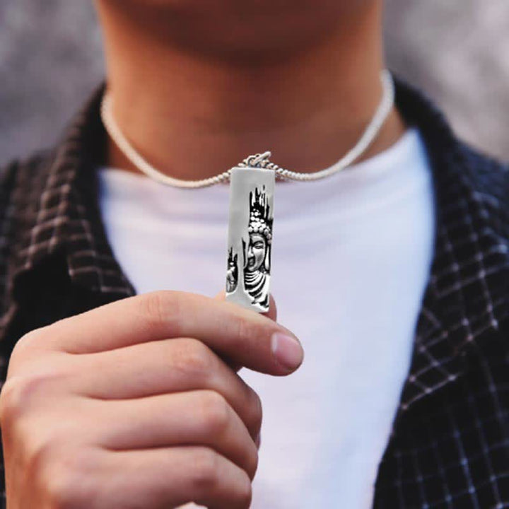 Collar con colgante de Buddha Stones, Tathagata, protección y fuerza, estilo vintage - image 11