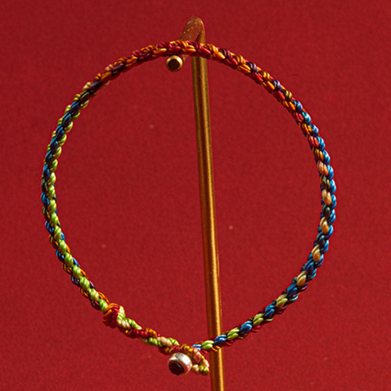 Buddha Stones;Que seas bendecido con paz y seguridad en las cuatro estaciones Pulsera Lucky Multicolor