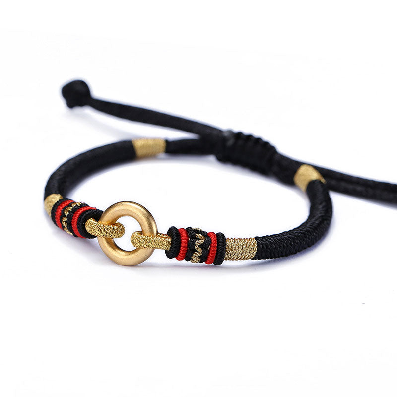 Pulsera de pareja de hilo rojo de la suerte FengShui con Buddha Stones