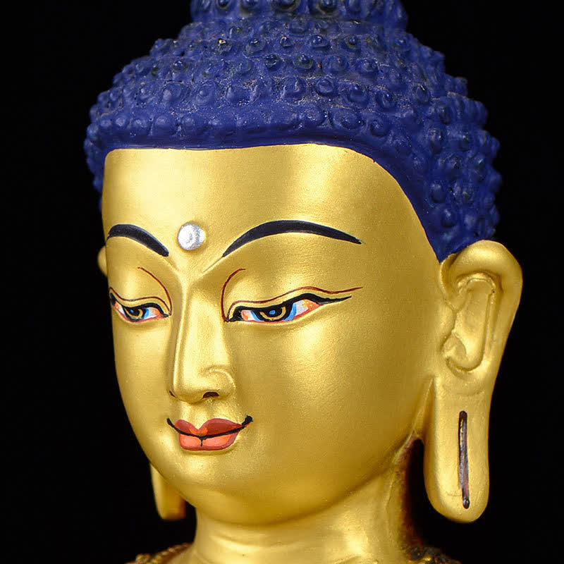 Estatua de cobre de la compasión de Buda Shakyamuni, decoración - image 7