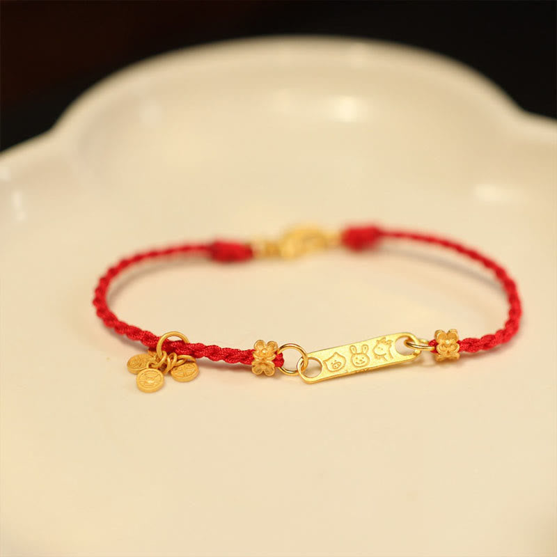 Pulsera trenzada con amuleto de la suerte, hecha a mano, en plata de ley 925 con Buddha Stones