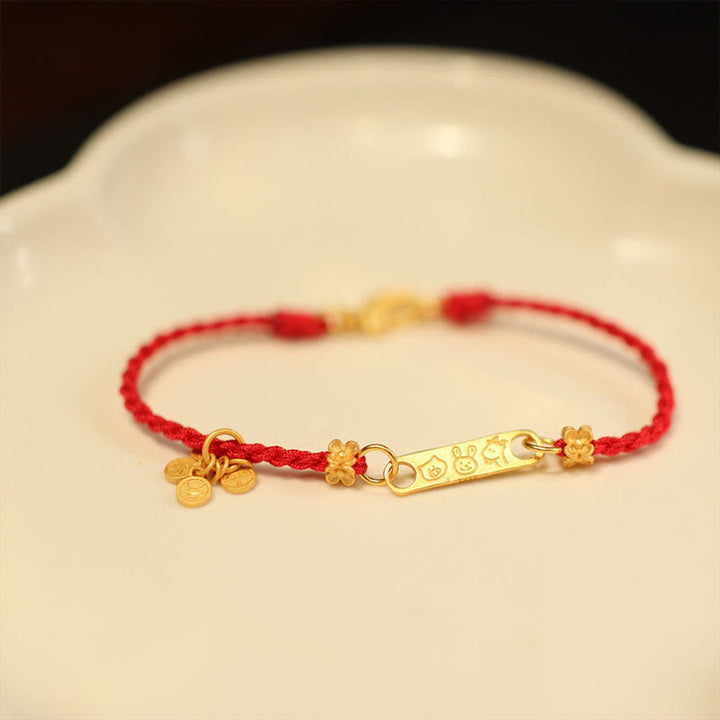 Pulsera trenzada con amuleto de la suerte, hecha a mano, en plata de ley 925 con Buddha Stones