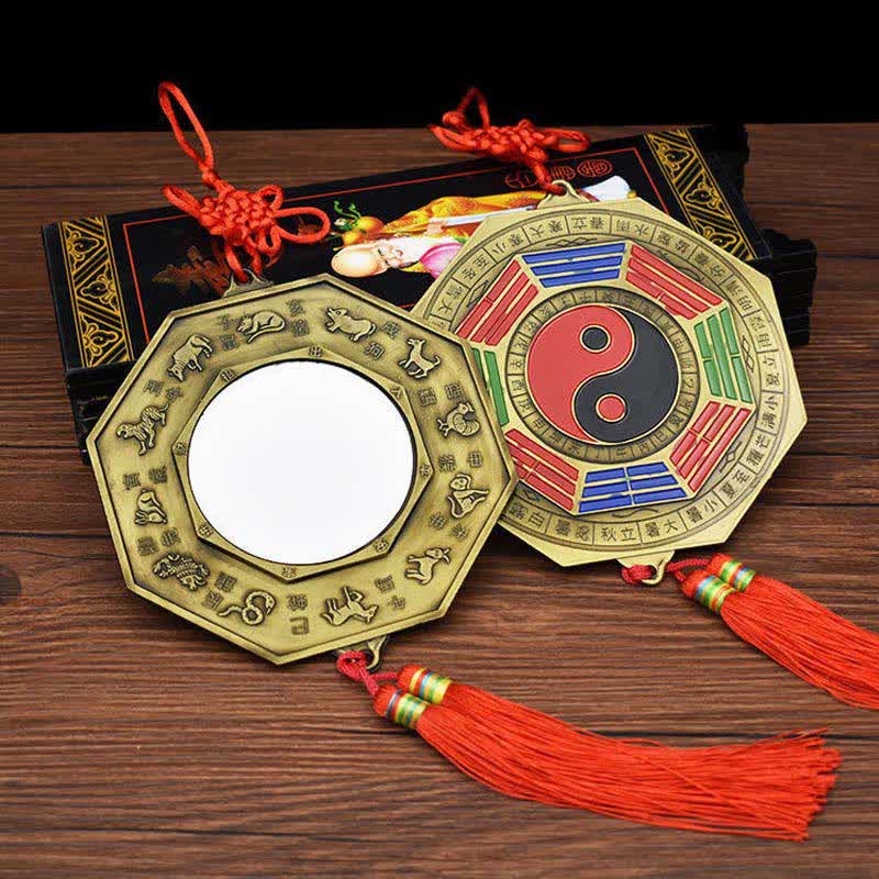 Mapa Feng Shui Bagua Monedas de los Cinco Emperadores Mapa Energético de Armonía Anudada China