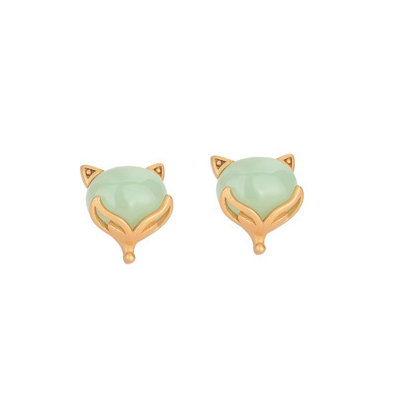 Pendientes de la suerte de jade FengShui con Buddha Stones