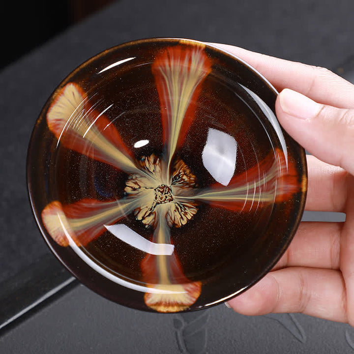 Tazas de té de cerámica coloridas con Buddha Stones para el hogar y la oficina