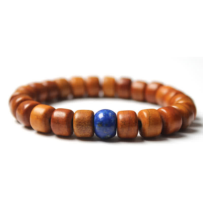 Pulsera de fuerza Om Mani Padme Hum con cuentas de hueso tibetano de piedras de Buddha Stones