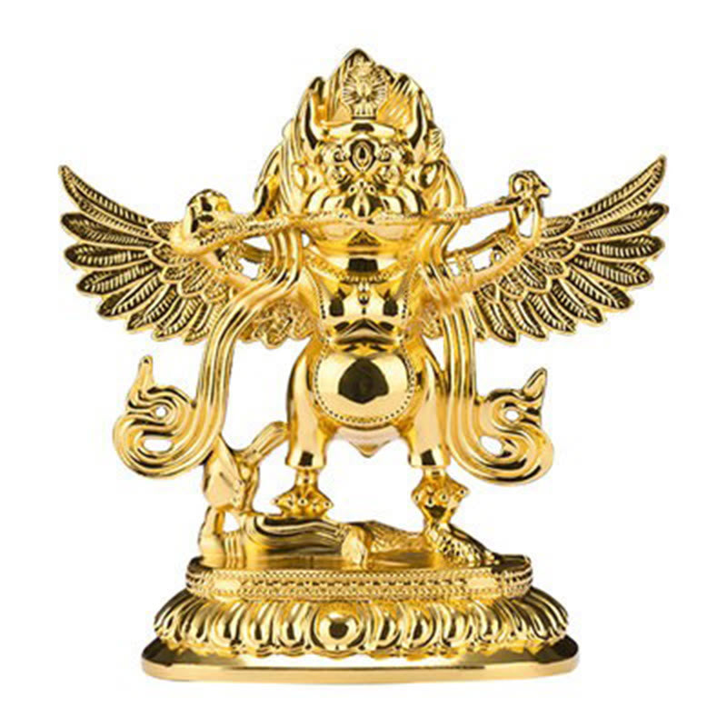 La aleación del pájaro del Tíbet Garuda mantiene los malos espíritus lejos la decoración del hogar - Pájaro Garuda Dorado - image 9