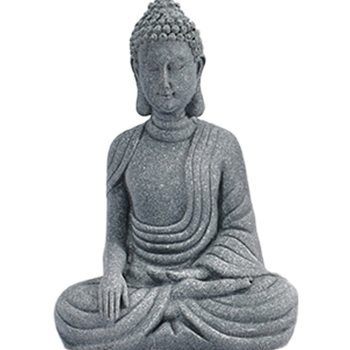 Buddha Stones Sentado Meditación Buda Bendición Compasión Decoración