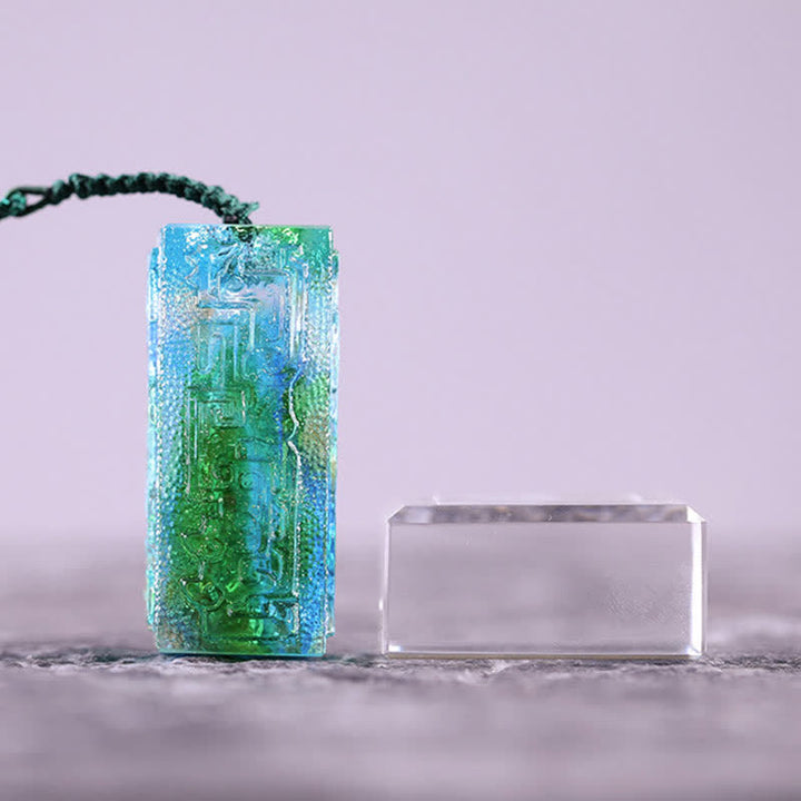 Pieza de arte de cristal Liuli hecha a mano Feng Shui, decoración para el hogar y la Oficina - image 9