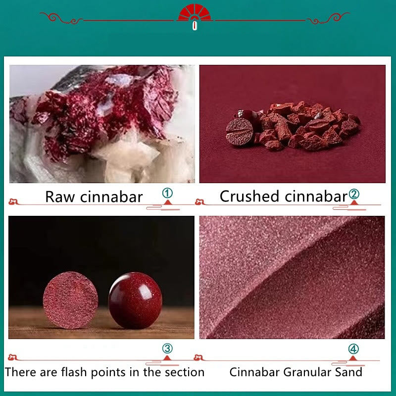 Pulsera de bendición de flor de cerezo con personaje de cinabrio Fu de Buddha Stones - image 7