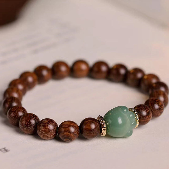 Pulsera de protección de pata de gato encantadora de sándalo con Buddha Stones - image 5