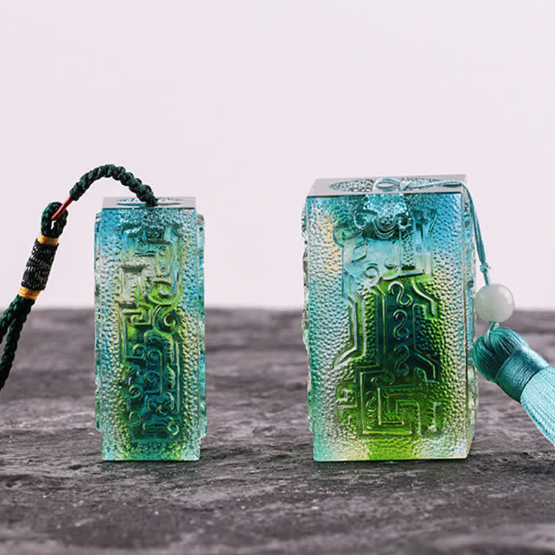 Pieza de arte de cristal Liuli hecha a mano Feng Shui, decoración para el hogar y la Oficina - image 1