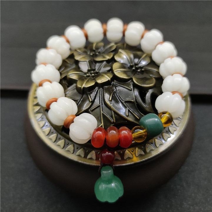 Pulsera de armonía Bodhi de ágata de semilla de Bodhi natural