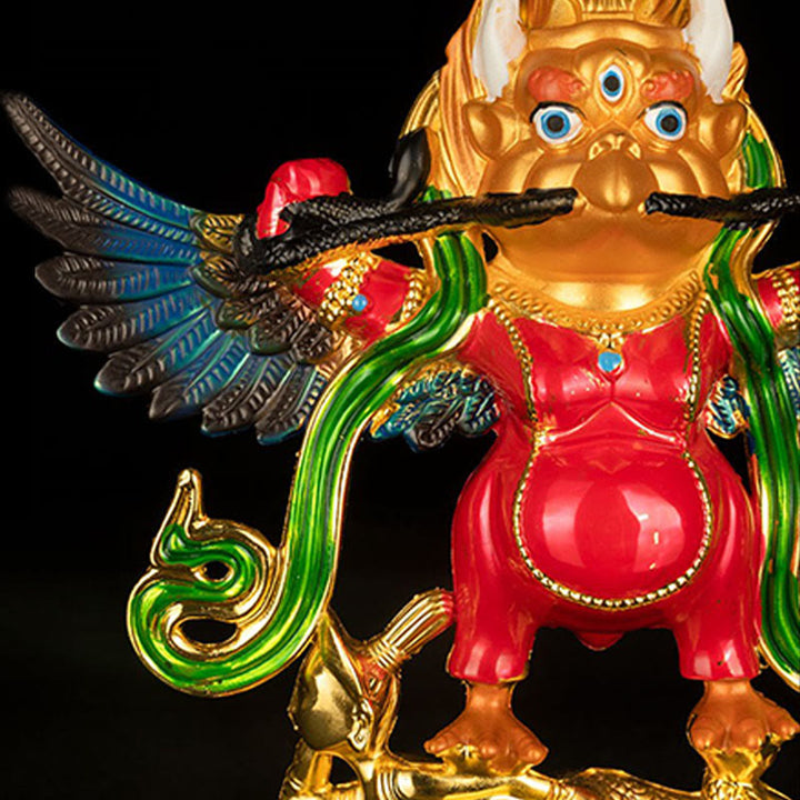 La aleación del pájaro del Tíbet Garuda mantiene los malos espíritus lejos la decoración del hogar