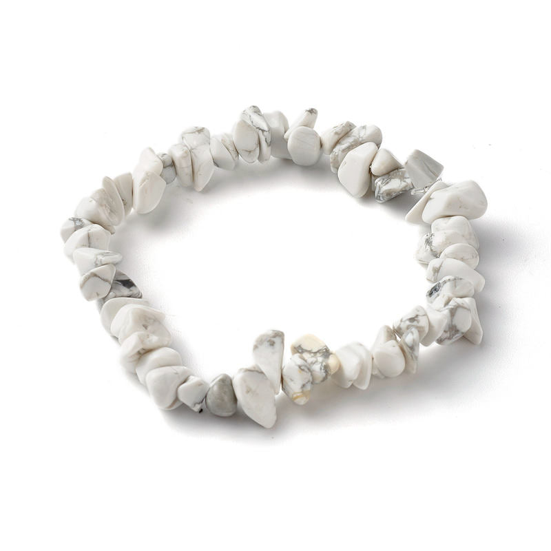 Pulsera positiva curativa con varias piedras de cristal, amatista y lazurita