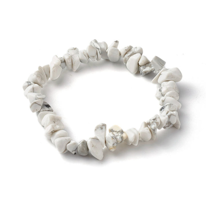 Pulsera positiva curativa con varias piedras de cristal, amatista y lazurita
