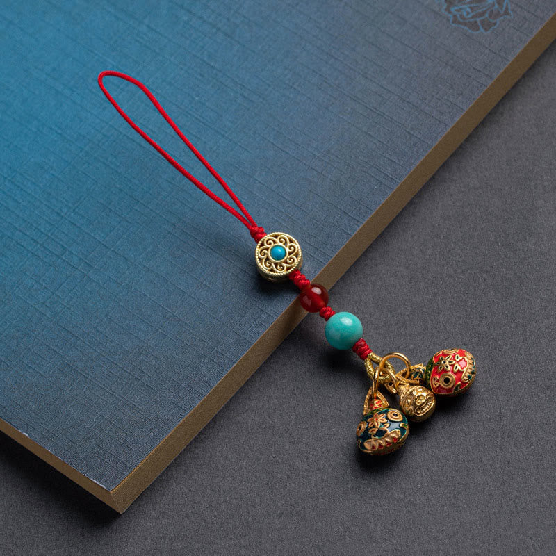 Buddha Stones, oro, bestia tragadora, familia, suerte, llavero de coche, decoración colgante para teléfono