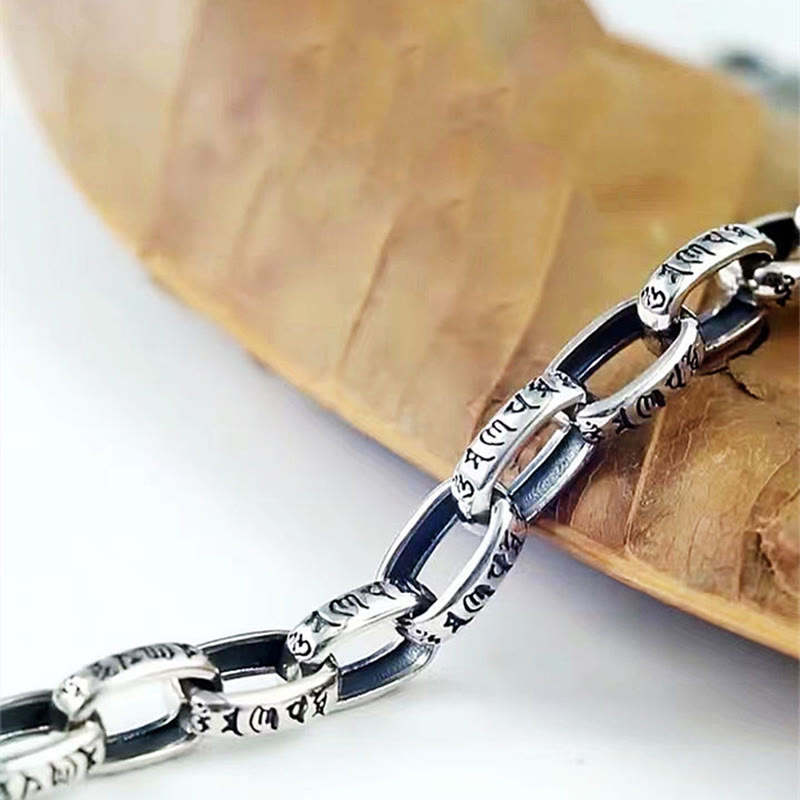 Pulsera de sabiduría grabada en cobre con Buddha Stones Om Mani Padme Hum doble Dorje - image 12