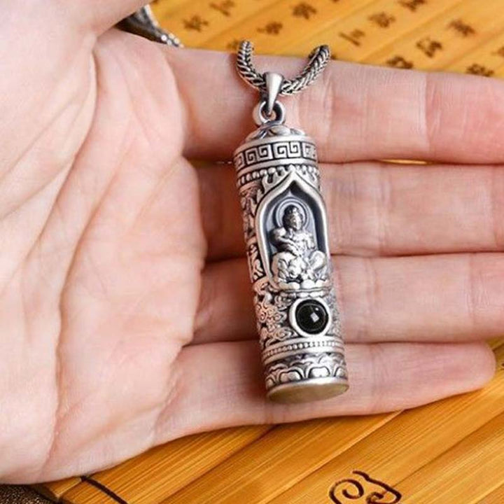 Colgante de collar de prosperidad de proyección de Buda natal del zodiaco chino - image 9
