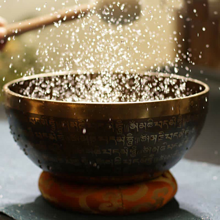 Cuenco tibetano Sutra hecho a mano para curación y meditación, juego de cuencos con sonido de energía positiva - image 1
