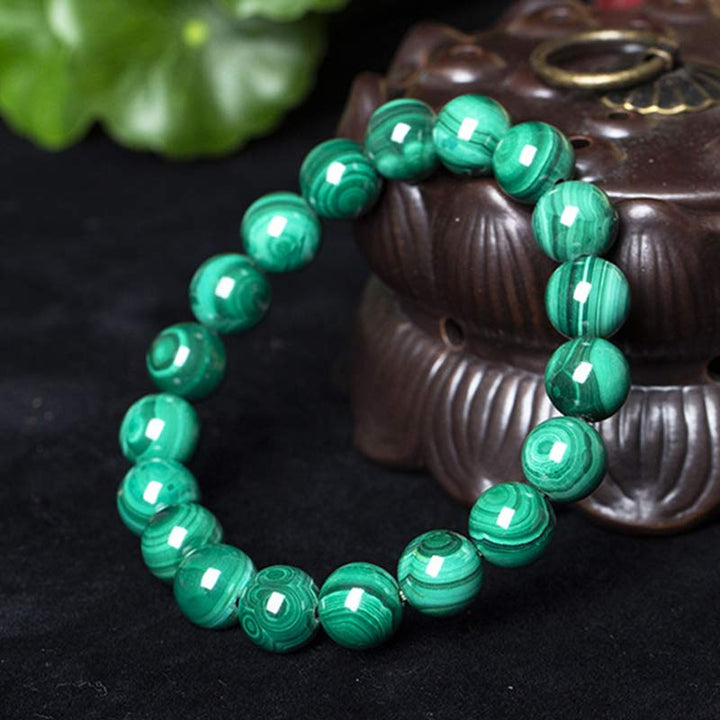 Pulsera Calma Protección Malaquita Natural Buddha Stones