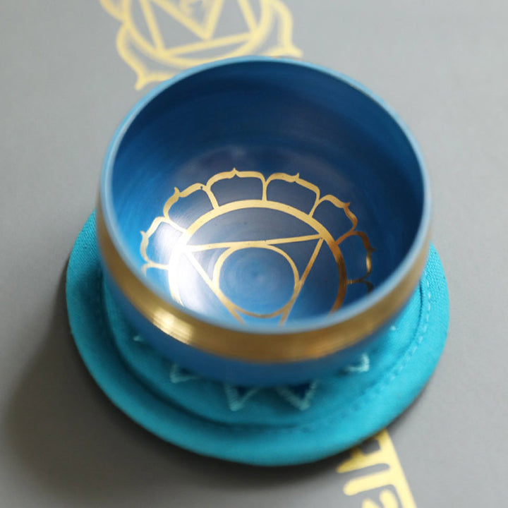 Cuenco con sonido tibetano de Buddha Stones hecho a mano para curación de chakras y meditación de atención plena, juego de cuencos para cantar