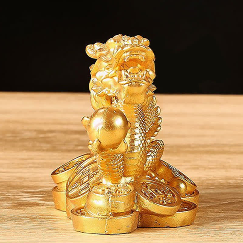 Buddha Stones Feng Shui Dragón Moneda de Cobre Riqueza Éxito Suerte Decoración - image 5