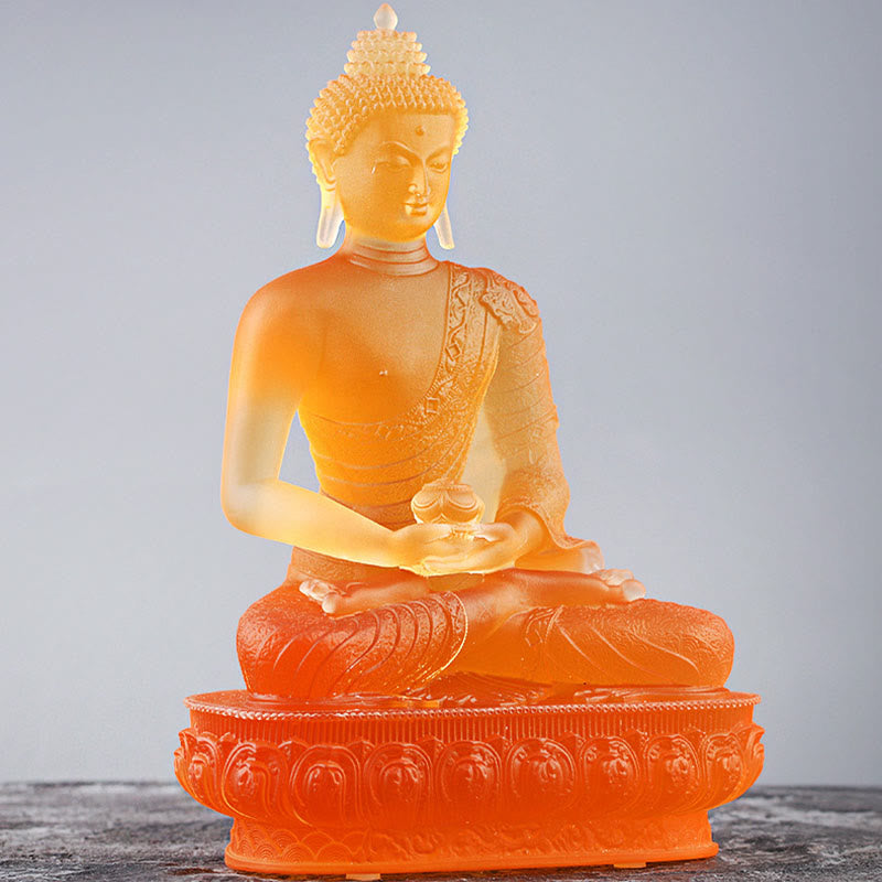 Buddha Stones, estatuilla hecha a mano de Buda, pieza de arte de Liuli, estatua de serenidad, decoración para el hogar