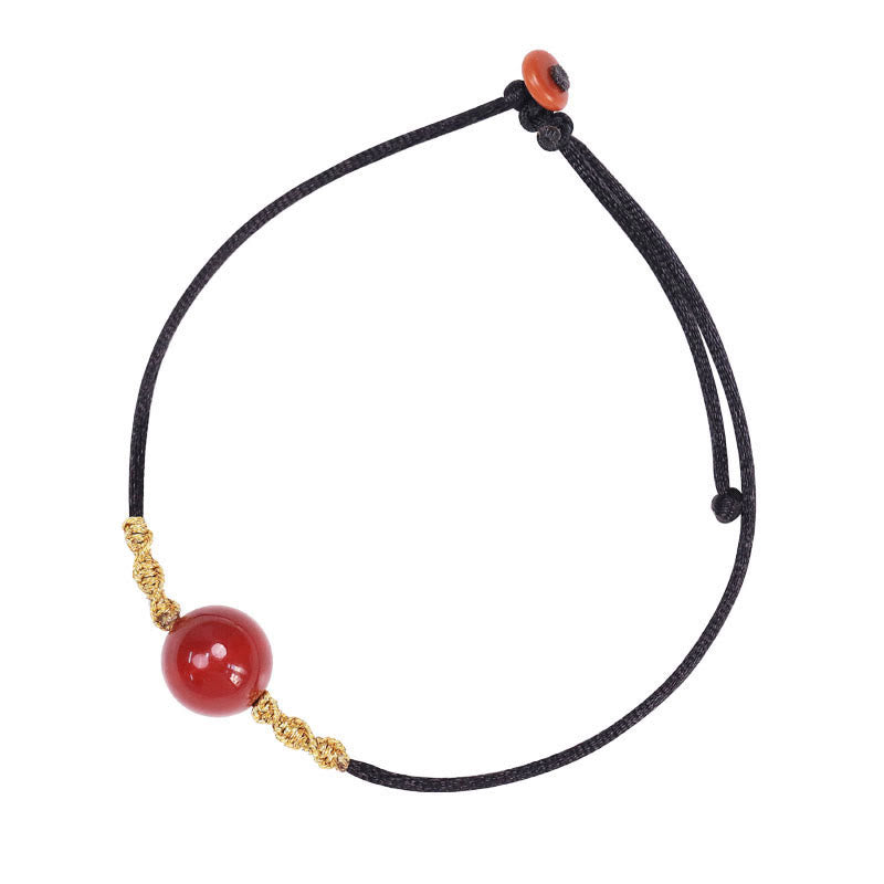 Buddha Stones, ágata roja Natural, Calcedonia, autoaceptación, cadena de confianza, pulsera, collar, colgante