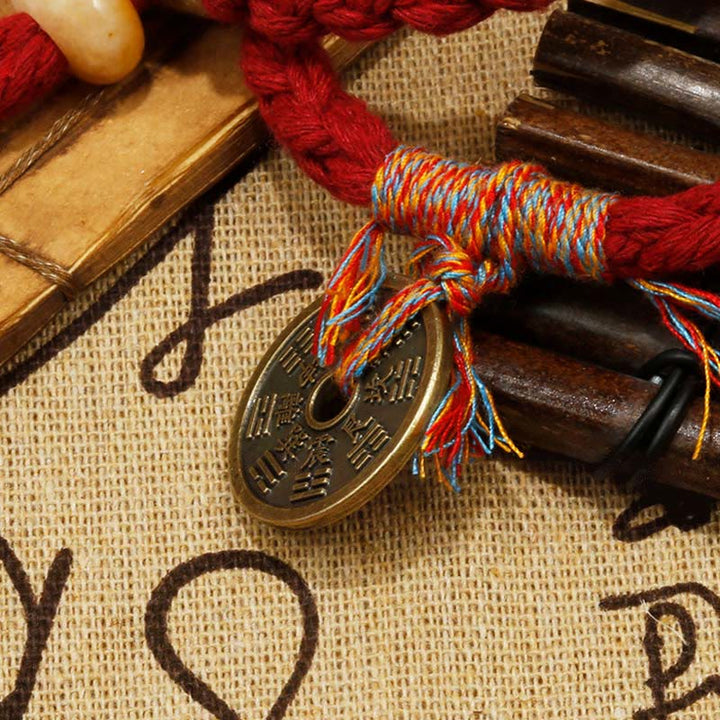 Pulsera hecha a mano con Buddha Stones, fantasmas de montaña, gastar dinero, protegerse de los espíritus malignos