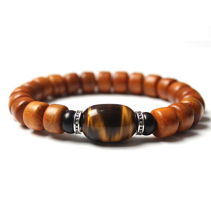 Pulsera de fuerza Om Mani Padme Hum con cuentas de hueso tibetano de piedras de Buddha Stones