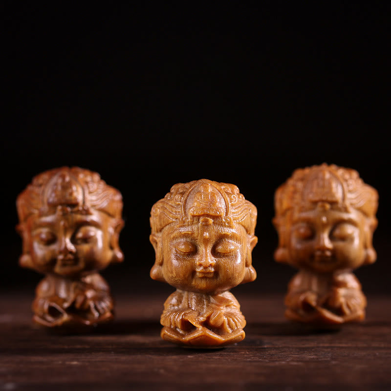 Buda natal del zodiaco chino, loto de sándalo verde, decoración positiva para el hogar grabada - image 0