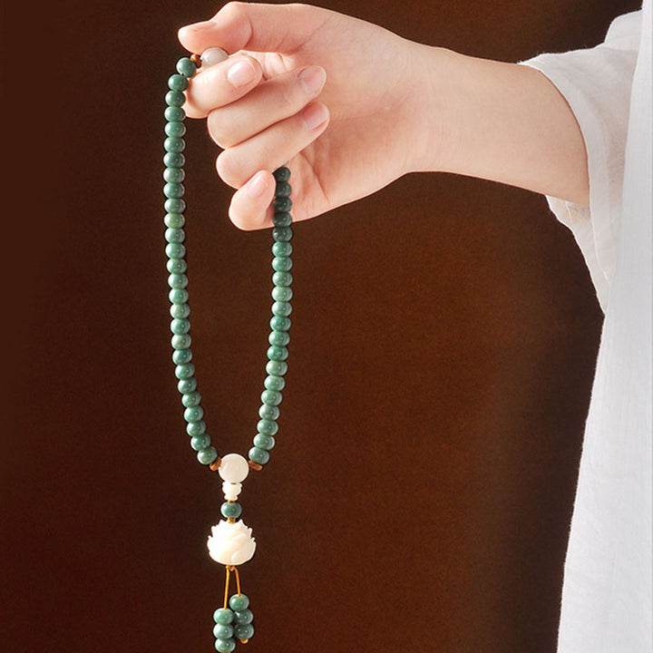 Pulsera De Éxito De Semillas De Bodhi Cian De Loto De Buddha Stones - image 4