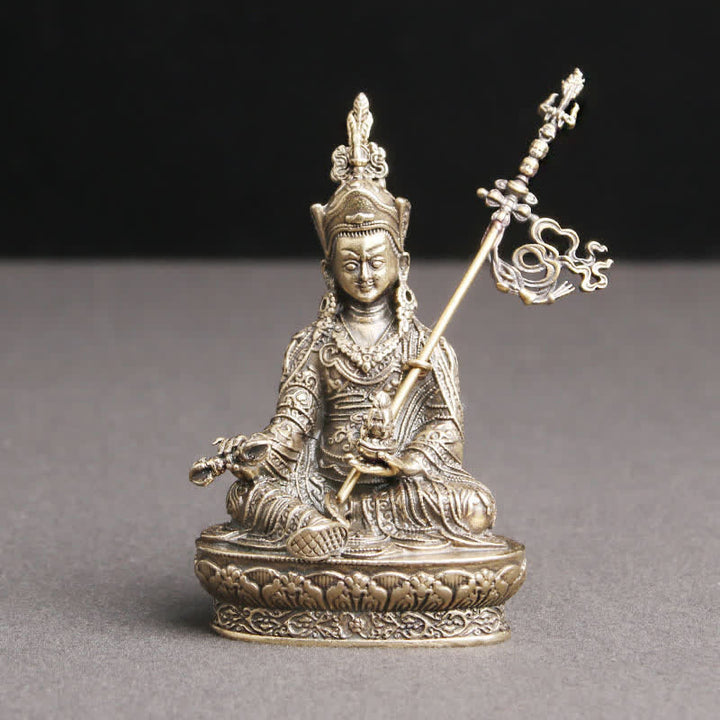 Figura de Buda Padmasambhava, estatua de cobre de serenidad, decoración del templo - image 5
