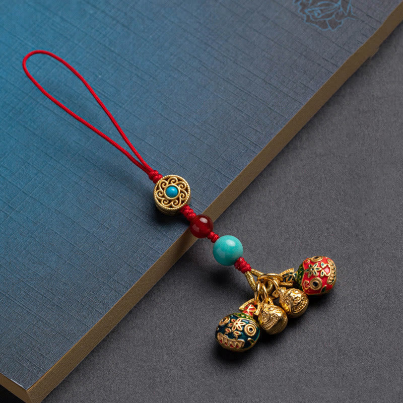 Buddha Stones, oro, bestia tragadora, familia, suerte, llavero de coche, decoración colgante para teléfono