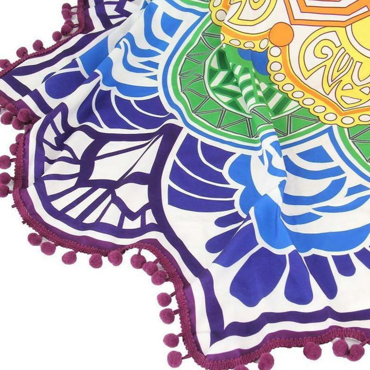 Decoración de estera de armonía con Mandala tibetano de Buddha Stones