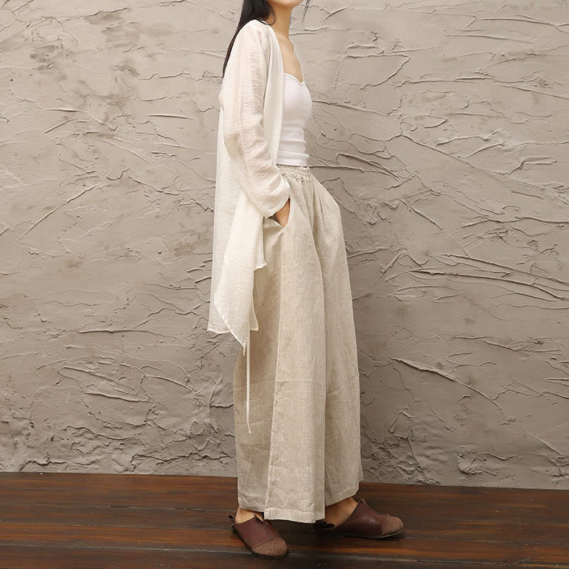 Buddha Stones Blanco Simple Patrón Beige Meditación Espiritual Zen Práctica Ropa de Yoga Ropa de Mujer