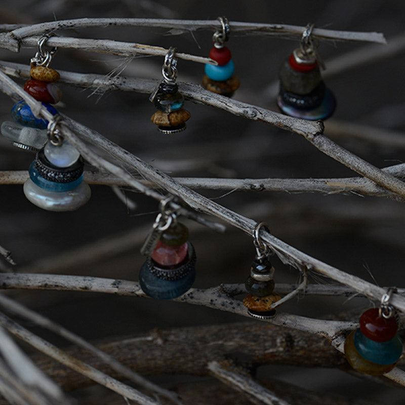 Collar con Buddha Stones Zen Cairn Labradorita con varios cristales - image 9