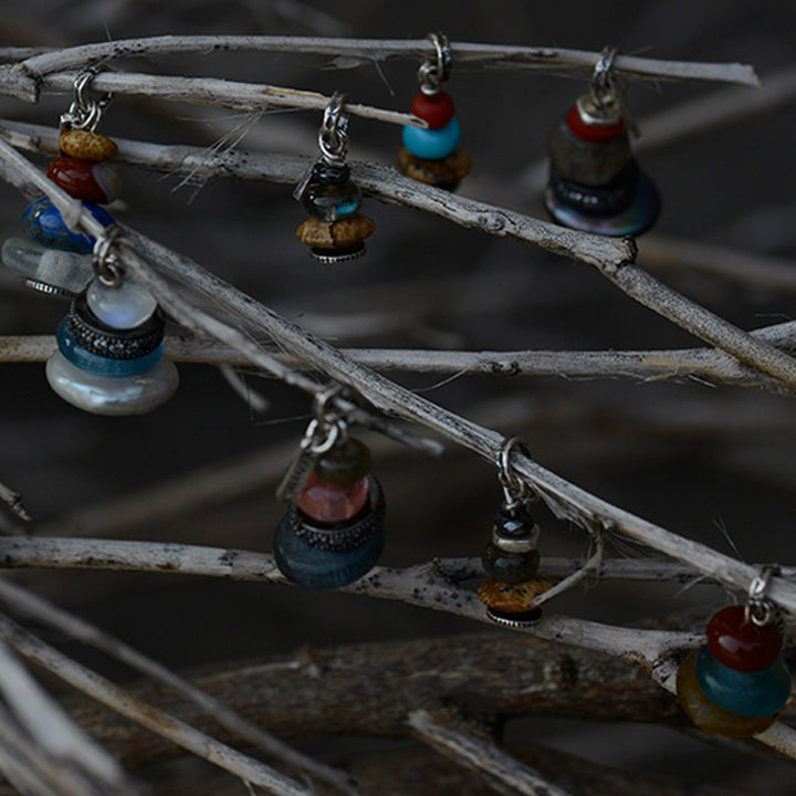 Collar con Buddha Stones Zen Cairn Labradorita con varios cristales - image 9
